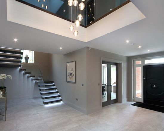 Railing floating stairs